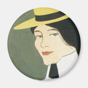 Vintag Chicago Tennis Poster Magnet