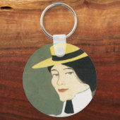 Vintag Chicago Tennis Poster Schlüsselanhänger (Vorderseite)