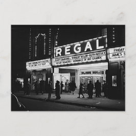 Vintag Chicago, The Regal Theatre Marquee Postkarte