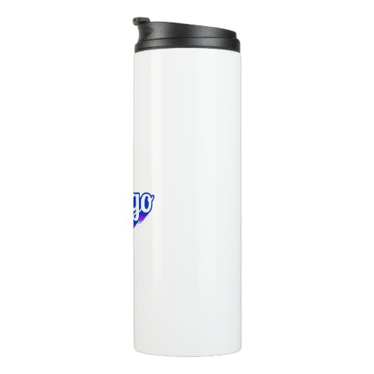 Vintag Chicago Thermosbecher (Nach rechts gedreht)