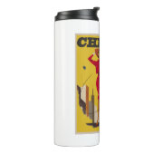 Vintag Chicago USA Air Travel Advertisement Thermosbecher (Nach links gedreht)