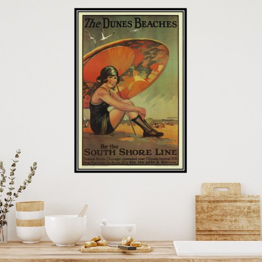 Vintag Chicago, USA - Poster (Küche)