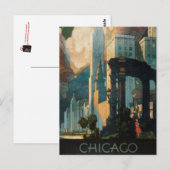 Vintag Chicago, USA - Postkarte (Vorne/Hinten)