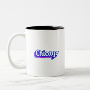 Vintag Chicago Zweifarbige Tasse