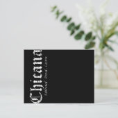 Vintag Chicana Educated Proud Latina Gr Einladungspostkarte (Stehend Vorderseite)