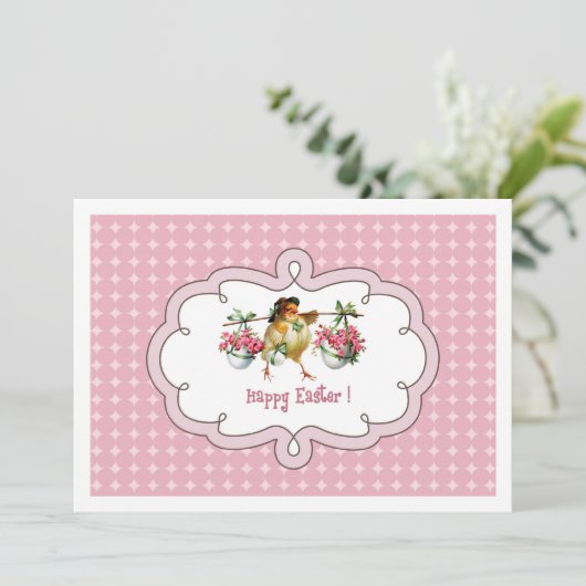 Vintag Chick Custom Oaster Brunch Einladung (Stehend Vorderseite)