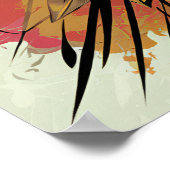 Vintag Chickadee Splendor Poster (Ecke)