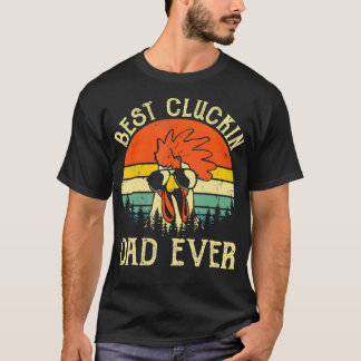 Vintag Chicken Vater Bester Cluckin Vater je stolz T-Shirt