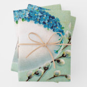 Vintag Chicks Ostergruss Geschenkpapier Set (Beispiel)