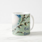 Vintag Chicks Ostergruss Kaffeetasse (VorderseiteRechts)