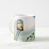 Vintag Chicks Ostergruss Kaffeetasse (Vorderseite Links)