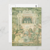 Vintag Children Storybook Puppet Show Collage Postkarte (Vorne/Hinten)