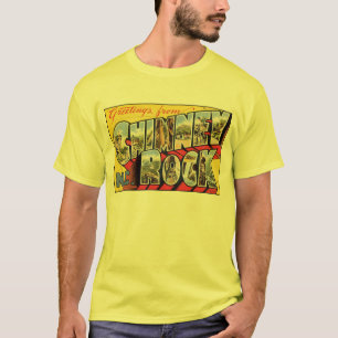 Vintag Chimney Rock, NC Postkarte T-Shirt