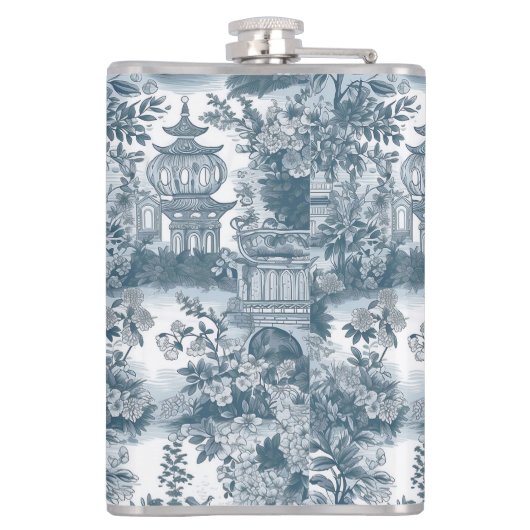 Vintag Chinoiseri Flachmann (Rückseite)