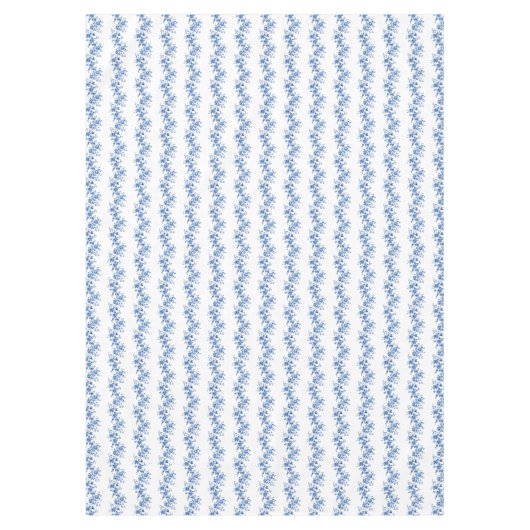 Vintag Chinoiserie Blau Roses Tischdecke (Vorderseite)