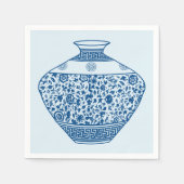 Vintag Chinoiserie Vase Ginger Jar Serviette (Vorderseite)