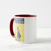 Vintag Chocolate Menier Ad Tasse (Vorderseite Links)