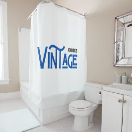 Vintag Choice Typografie Duschvorhang