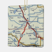 Vintag Choteau MT Keramikornament (Links)