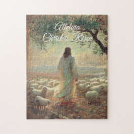 Vintag Christus ist Ostern Christlich Religiös Puzzle