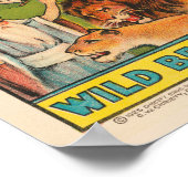 Vintag Christy Brothers Wild Animal Circus Poster (Ecke)