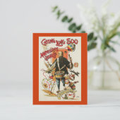 Vintag Chung Ling Soo Magician Poster Postkarte (Stehend Vorderseite)