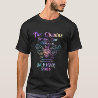 Vintag Cicada Wiedersehen Tour 2024 Funny Cicada L T-Shirt