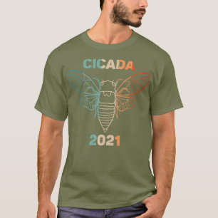 Vintag Cicadas Brood X Eastern usa 2021 Insekt T-Shirt