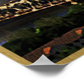 Vintag Cincinnati Skyline Poster (Ecke)