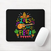 Vintag Cinco De Mayo Cactus Sombrero Guitar Mousepad (Mit Mouse)
