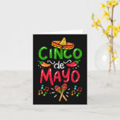 Vintag Cinco De Mayo Mexiko Karte (Gelbe Blume)
