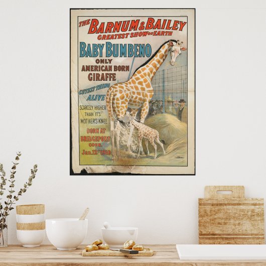 Vintag: Circus Barnum & Bailey - Poster (Küche)