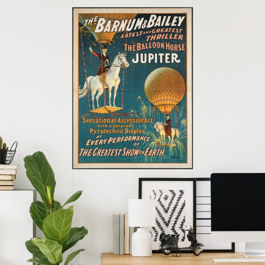 Vintag: Circus Barnum & Bailey - Poster (Heimbüro)