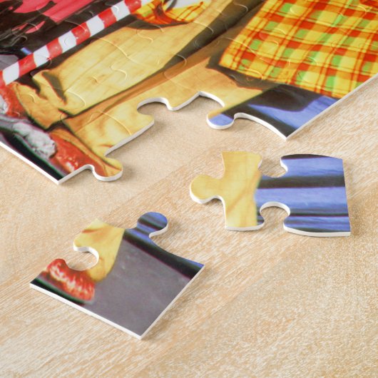 Vintag Circus Clown Puzzle (Seite)
