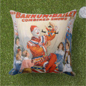 Vintag Circus Clown Show Kissen (Gras)