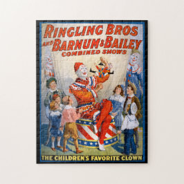 Vintag Circus Clown Show Puzzle