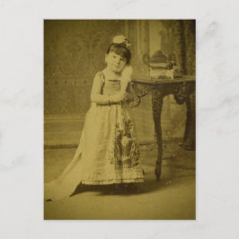 Vintag Circus Freak Woman Postkarte