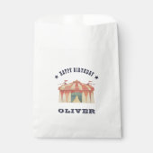 Vintag Circus Personalisiert Geburtstagsparty Geschenktütchen (Vorderseite)