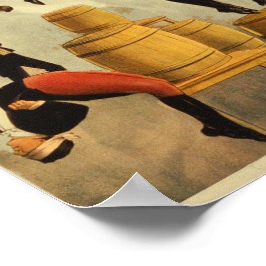 Vintag Circus Sideshow Poster (Ecke)