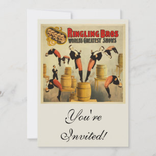 Vintag Circus Sideshow Poster Einladung