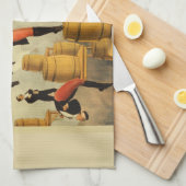 Vintag Circus Sideshow Poster Geschirrtuch (Viertel Falte)