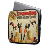 Vintag Circus Sideshow Poster Laptopschutzhülle (Vorderseite Links)