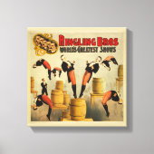 Vintag Circus Sideshow Poster Leinwanddruck (Vorderseite)