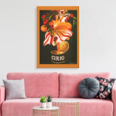 Vintag Cirio Cherries Italienisch Leinwanddruck (Insitu (Wohnzimmer))