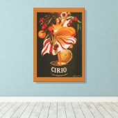 Vintag Cirio Cherries Italienisch Leinwanddruck (Insitu (Holzboden))