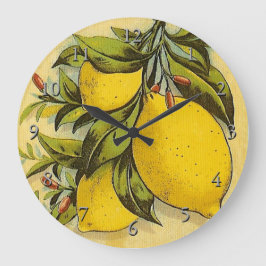 Vintag Citronnelle Ad Große Wanduhr