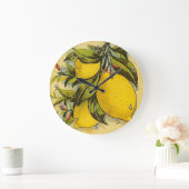 Vintag Citronnelle Ad Große Wanduhr (Zuhause)