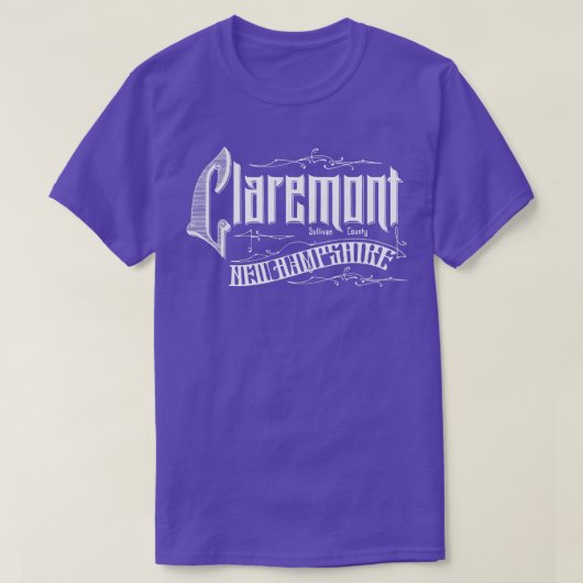 Vintag Claremont NH T-Shirt (Design vorne)