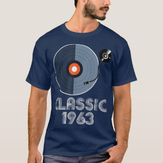 Vintag Classic 1963 Vinyl Record Player Music Lov T-Shirt