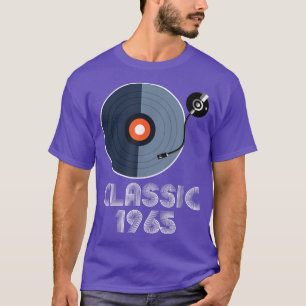 Vintag Classic 1965 Vinyl Record Player Music Lov T-Shirt